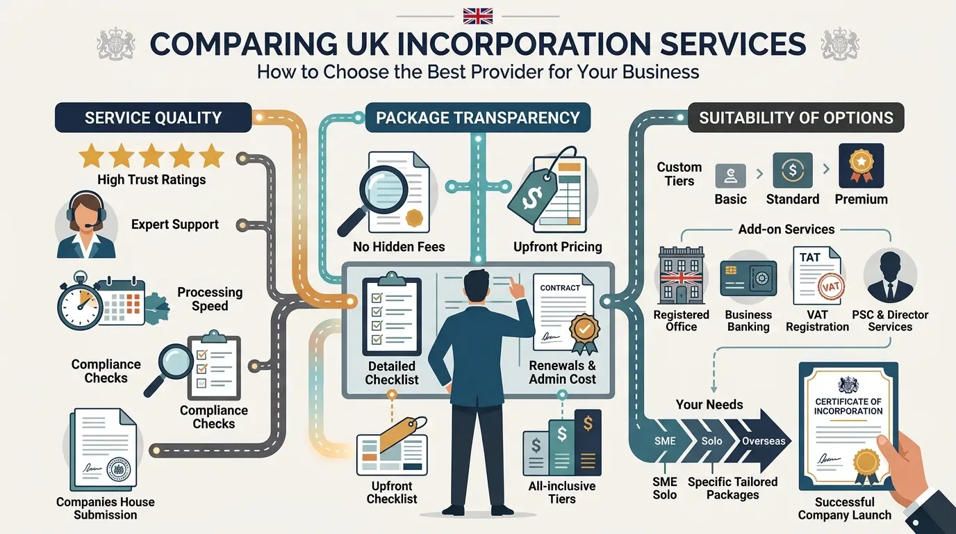 Best Company Incorporation Services UK How to Compare Providers