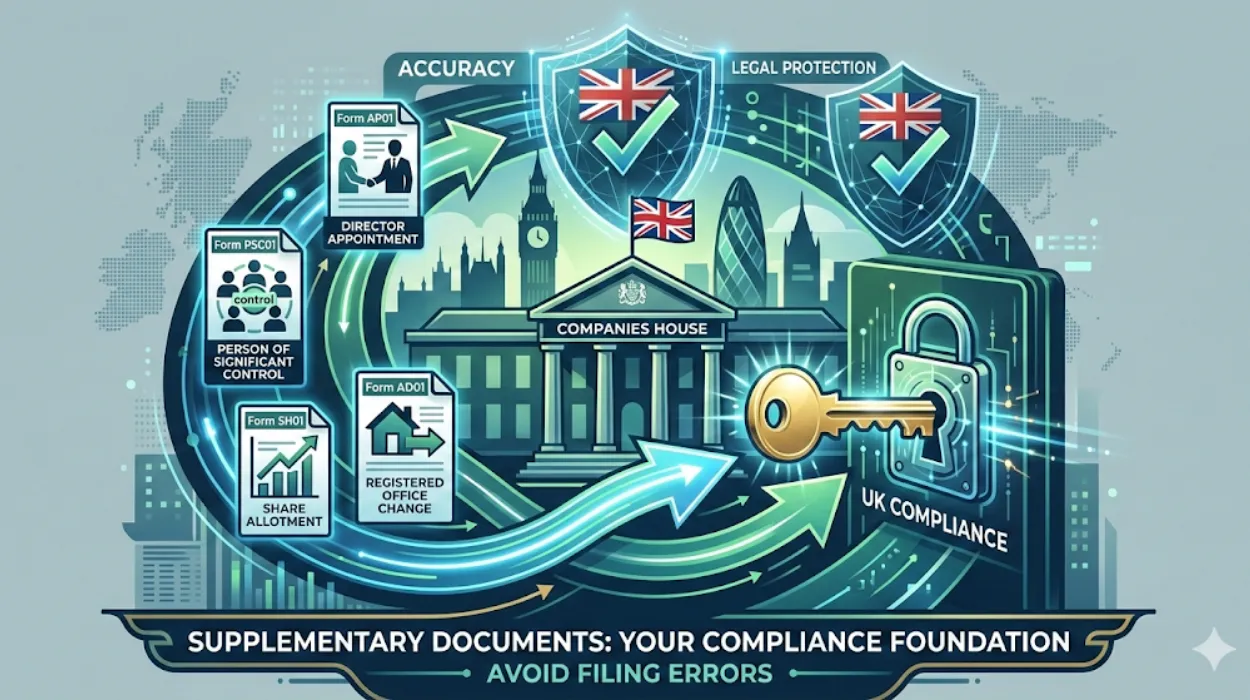 Common Mistakes with Supplementary Company Documents in the UK