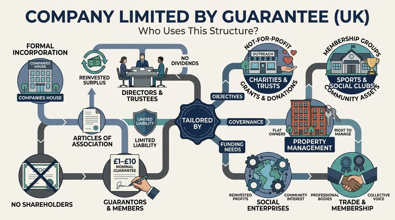 Company Limited by Guarantee UK Who Uses This Structure