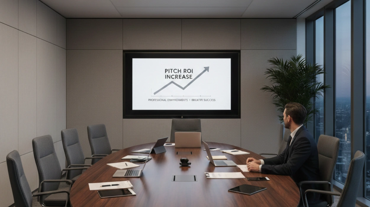 Do Professional Meeting Rooms Boost Pitch ROI