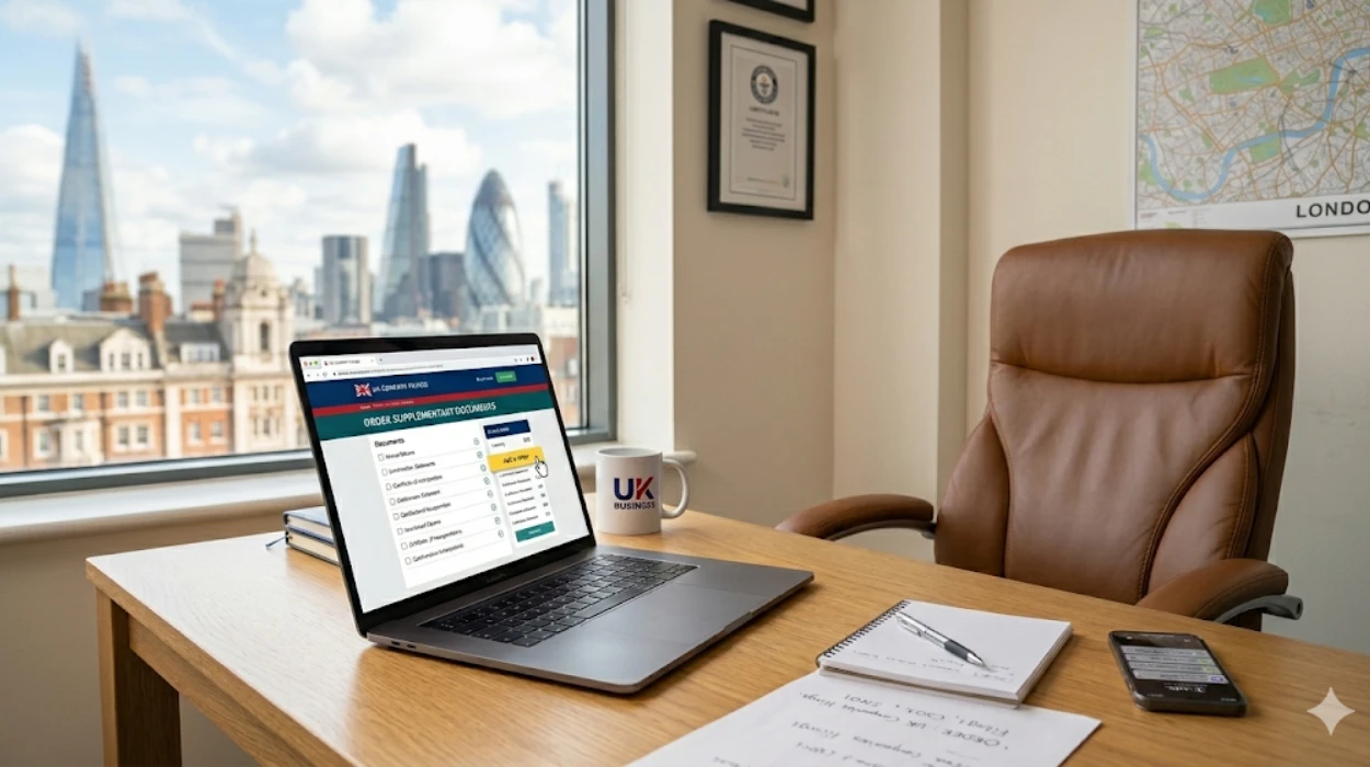 Order Supplementary Company Documents Online in the UK