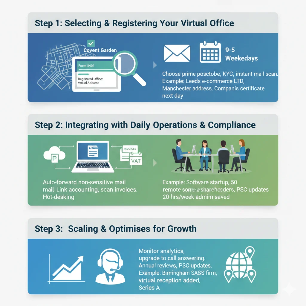 Step by Step Explanation of Virtual Office Setup and Benefits