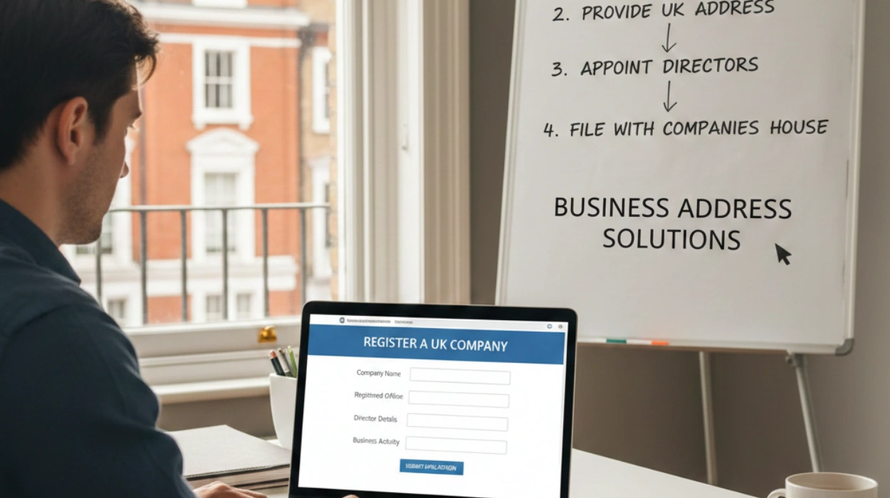 company registration with business address UK