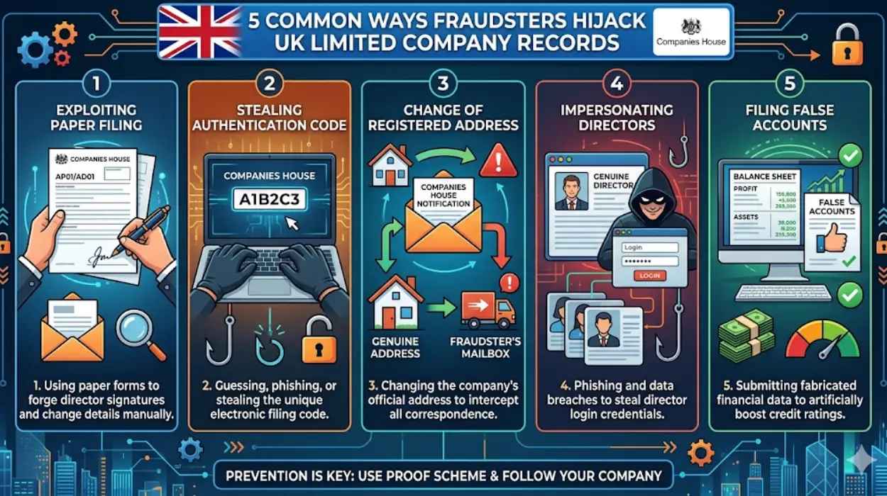 5 Common Ways Fraudsters Hijack UK Limited Company Records