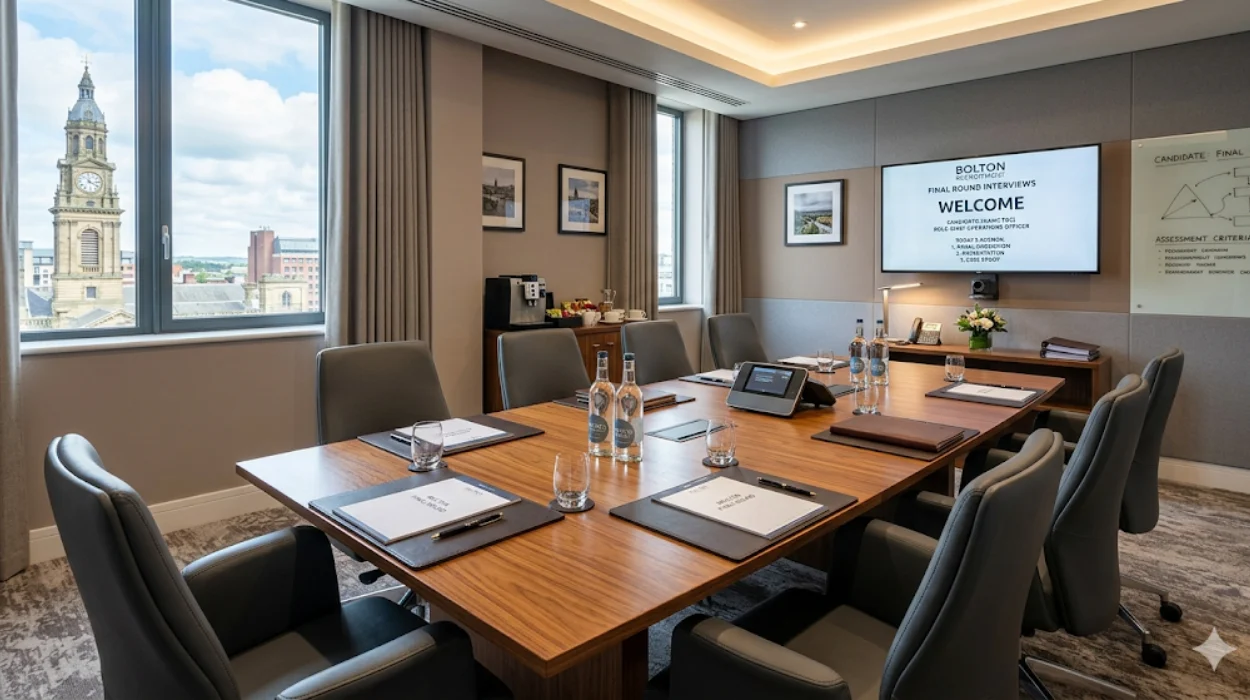 Book In-Person Interview Rooms in Bolton for Final Round Hires