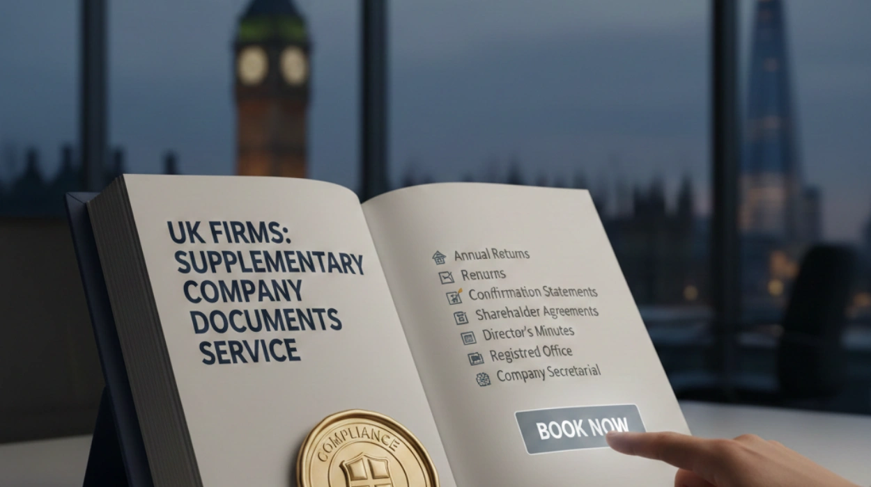 Book Supplementary Company Documents Service for UK Firms