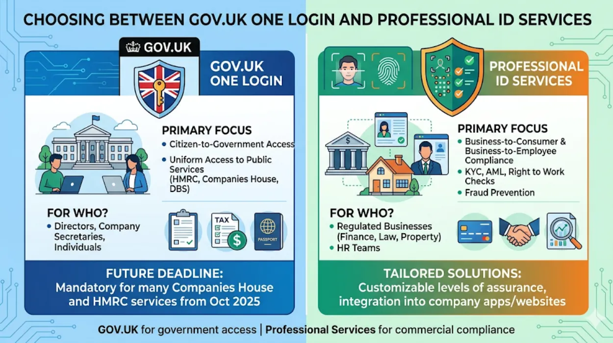 Choosing Between GOV.UK One Login and Professional ID Services
