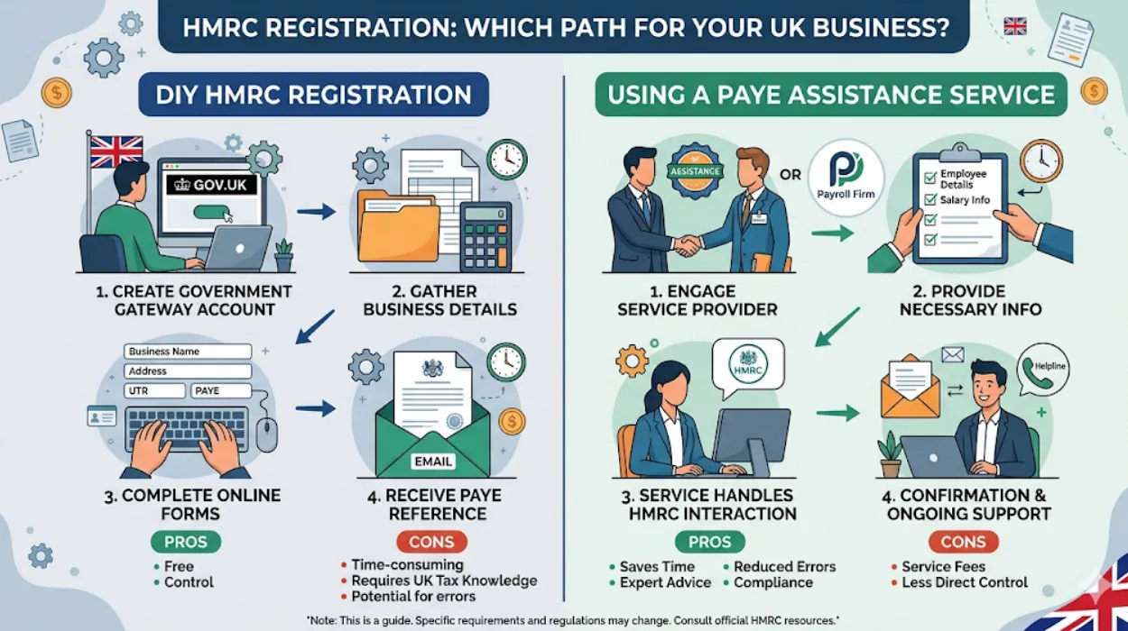DIY HMRC Registration vs. Using a PAYE Assistance Service Which Is Right for Your UK Business