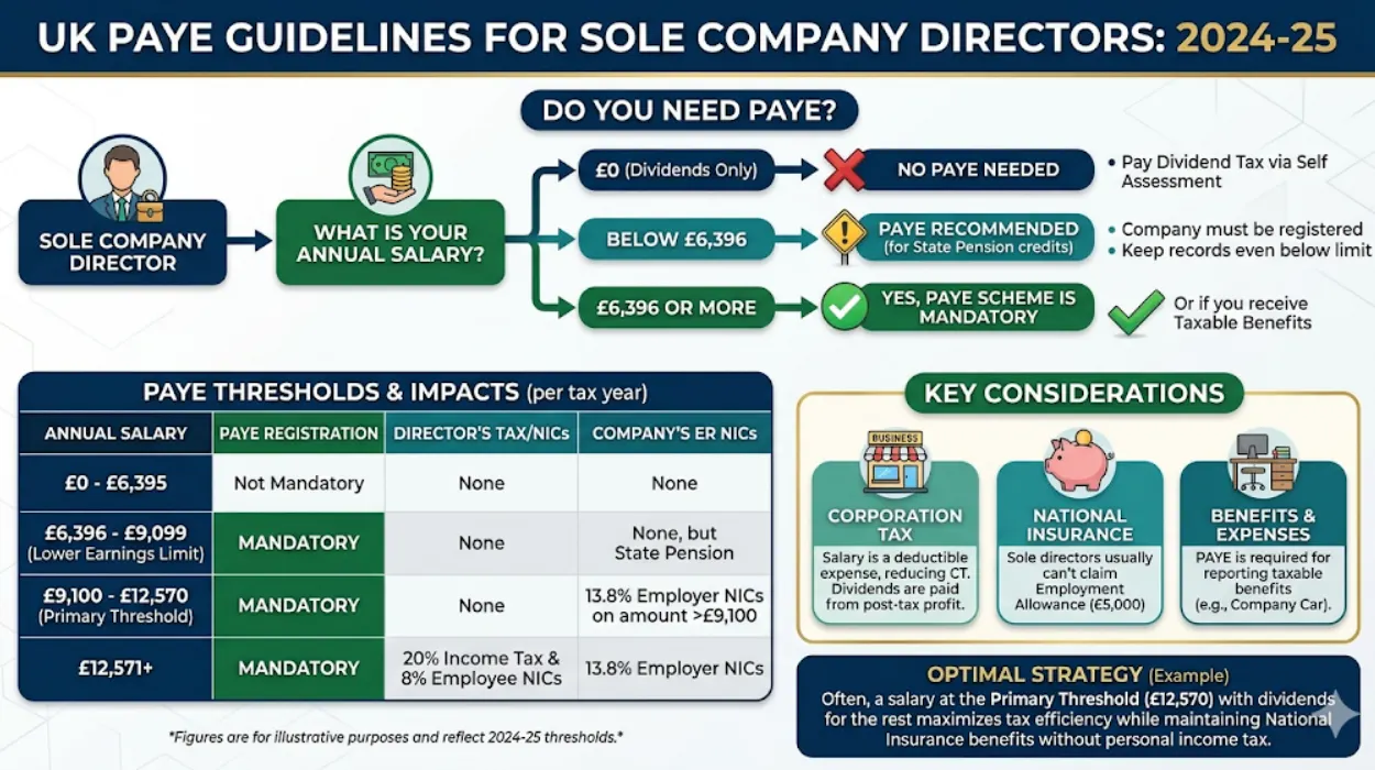 Do You Need PAYE if You Are the Only Director of My UK Company
