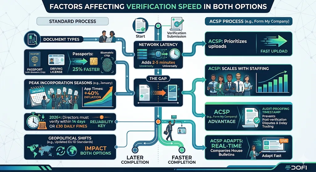 Factors Affecting Verification Speed in Both Options
