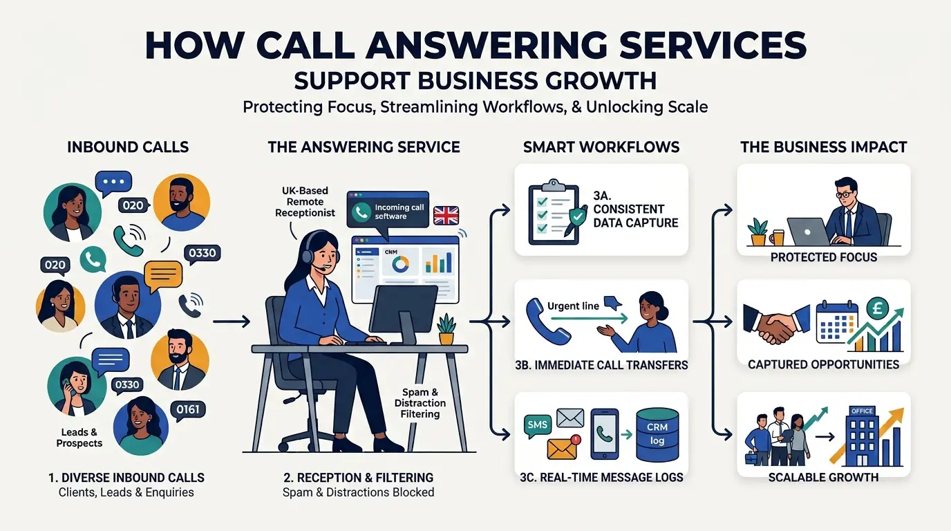 How Call Answering Services Support Business Growth