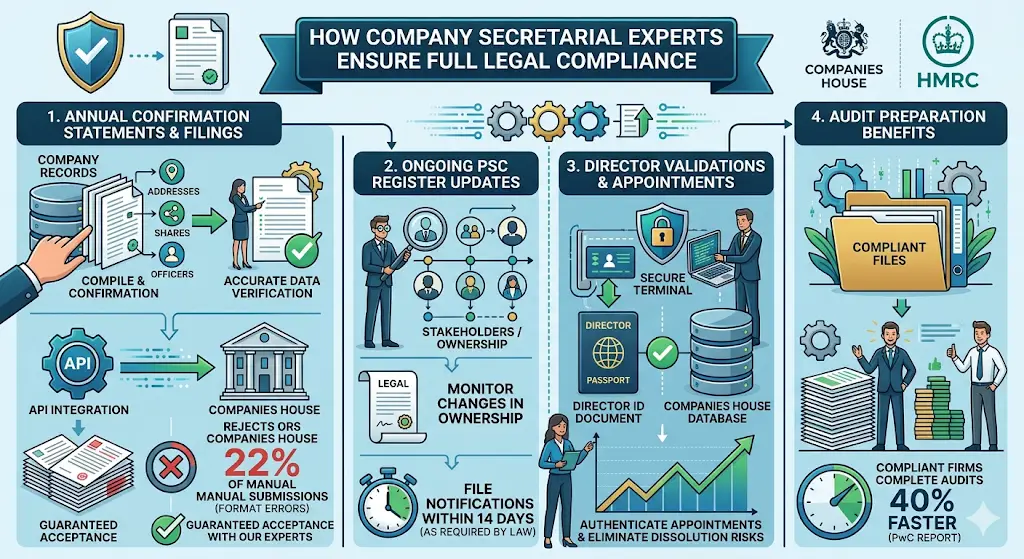 How Do Company Secretarial Experts Ensure Full Legal Compliance