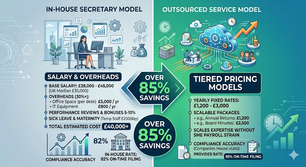 How Do Salary Structures Compare Between In-House and Outsourced Models