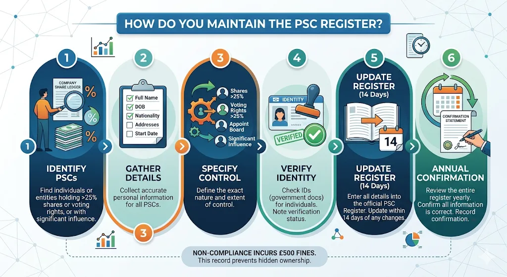 How Do You Maintain the Register of Persons with Significant Control (PSC)