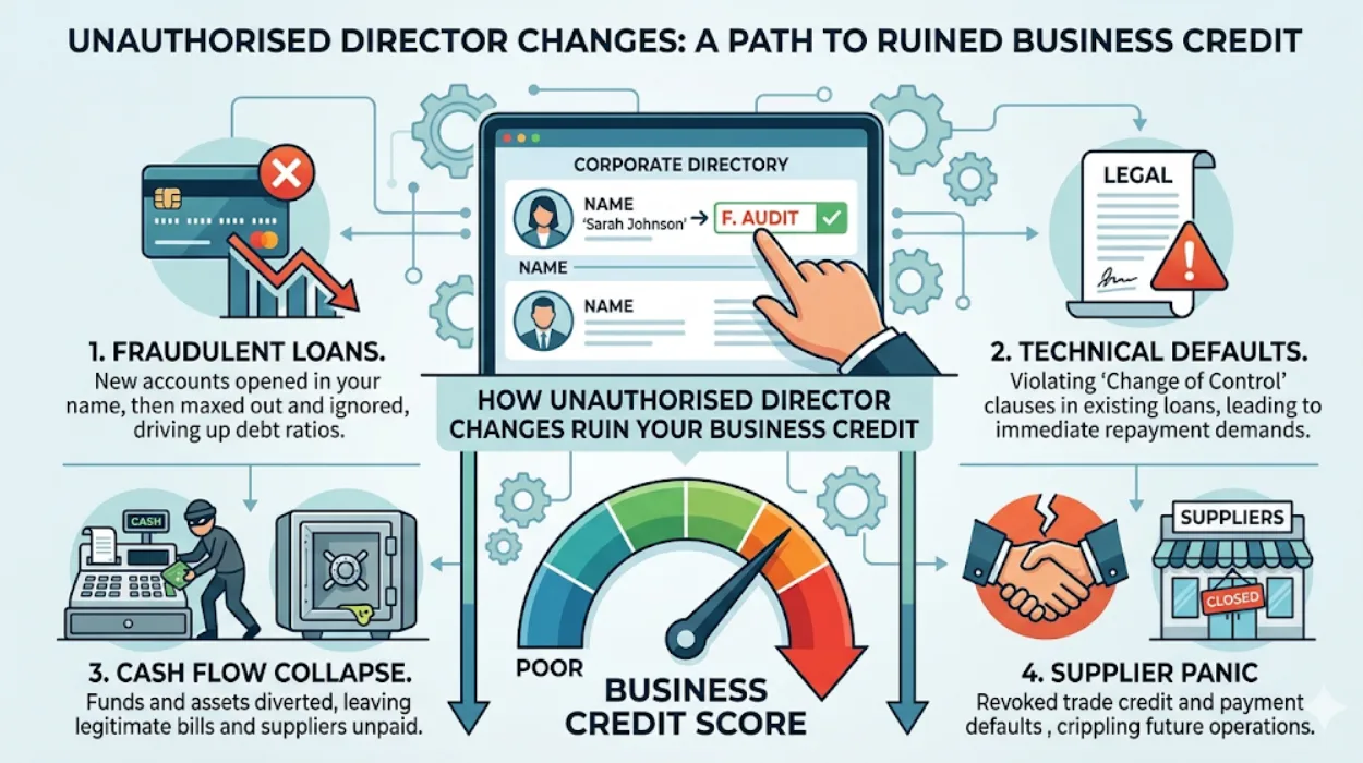 How Unauthorised Director Changes Ruin Your Business Credit