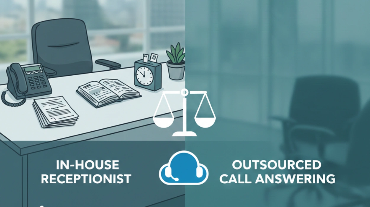 In-House Receptionist vs. Outsourced Call Answering A Cost Guide