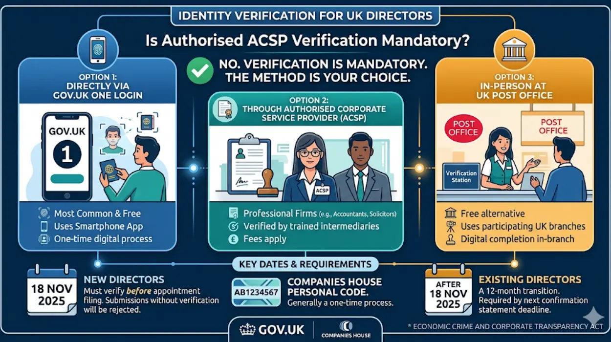 Is Authorised ACSP Identity Verification Mandatory for All UK Directors