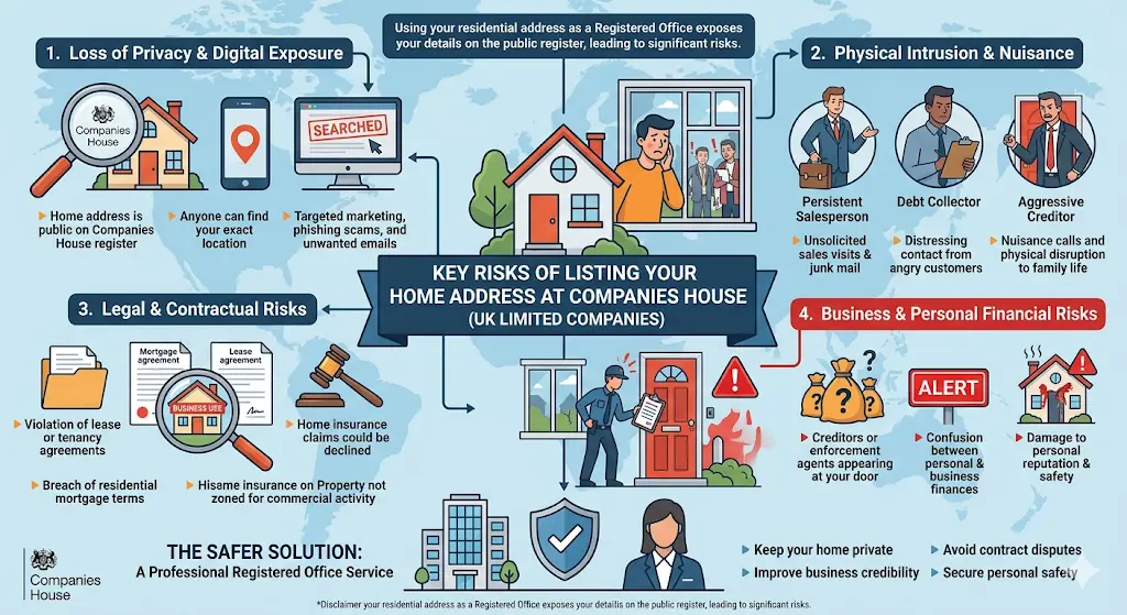 Key risks of listing your home address at Companies House