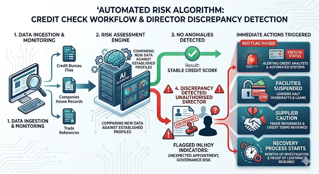 Mechanisms of Damage to Business Credit
