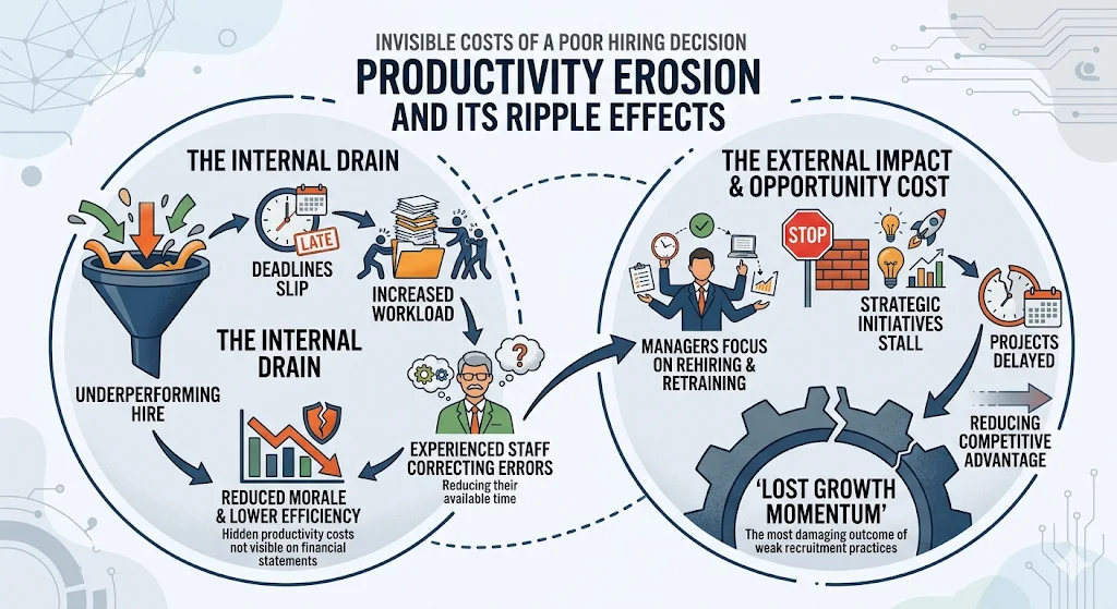 Productivity Erosion and Its Ripple Effects