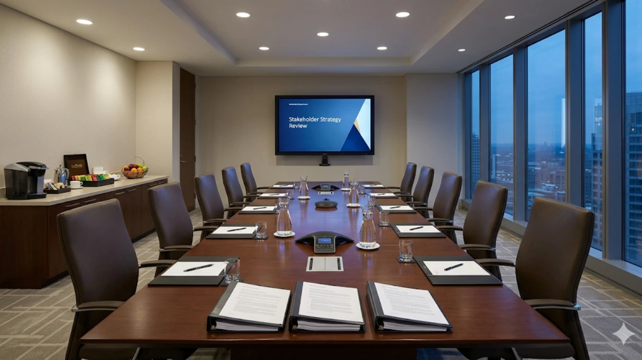 Reserve Professional Boardrooms for Stakeholder Meetings Today
