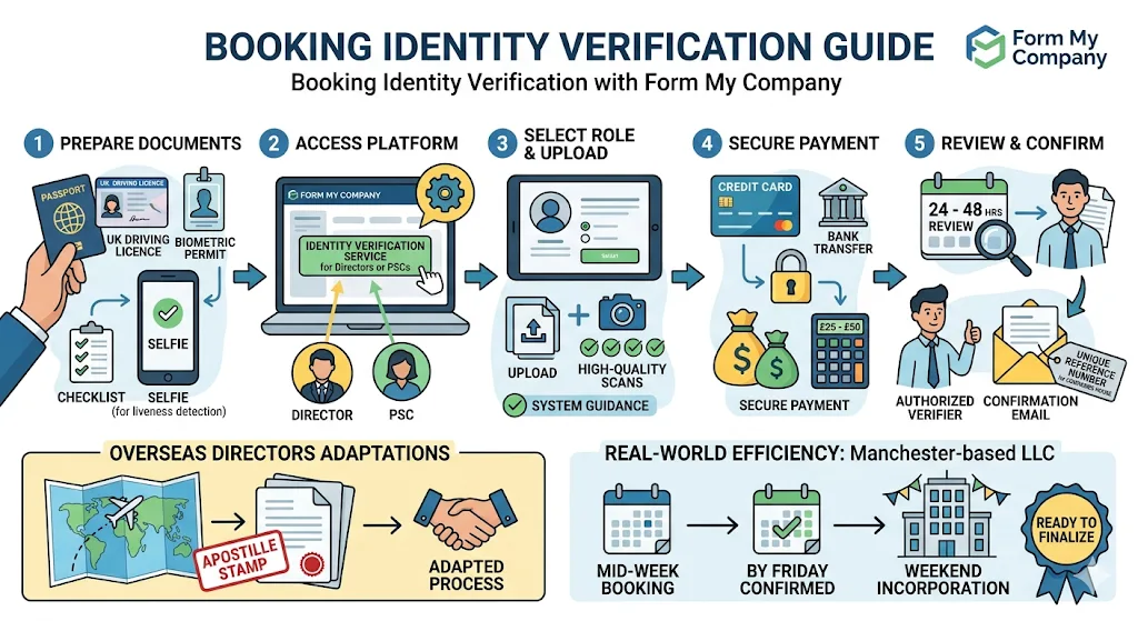Step-by-Step Guide to Booking Identity Verification with Form My Company