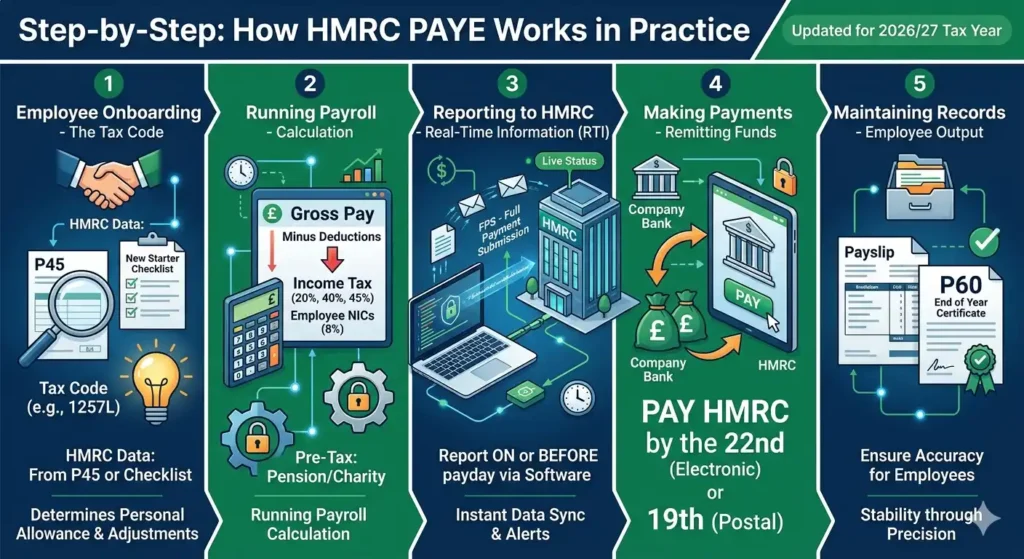 Step-by-Step How HMRC PAYE Works in Practice