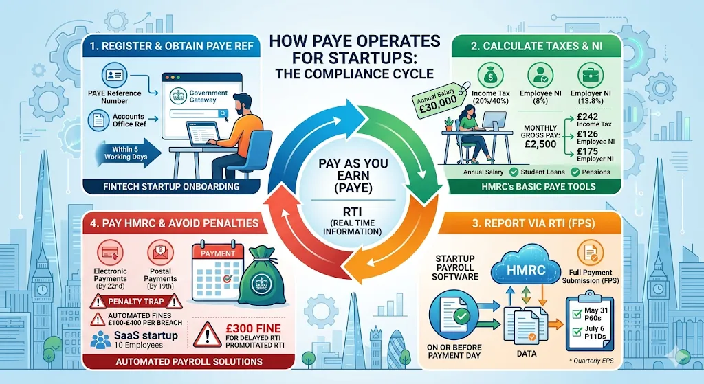 Step-by-Step How PAYE Operates for Startups