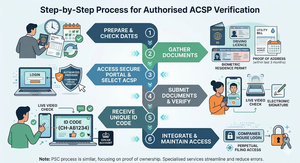 Step-by-Step Process for Authorised ACSP Verification