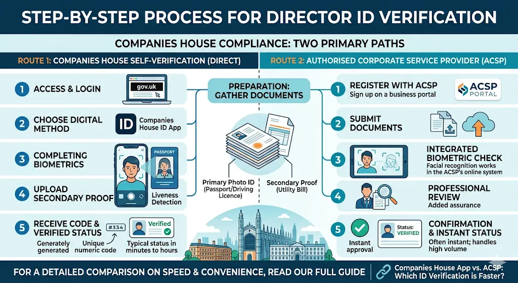 Step-by-Step Process for Director ID Verification