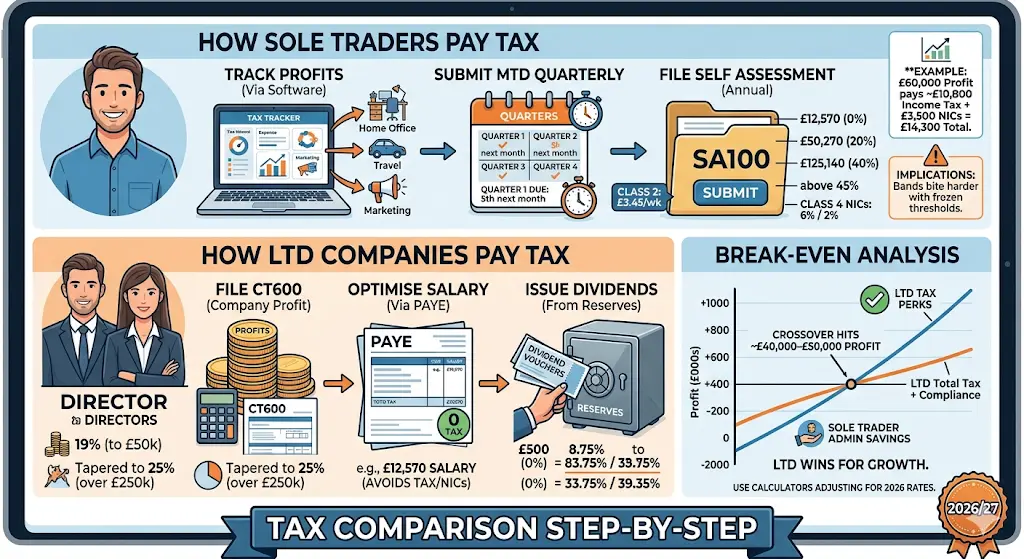 Tax Comparison Step-by-Step