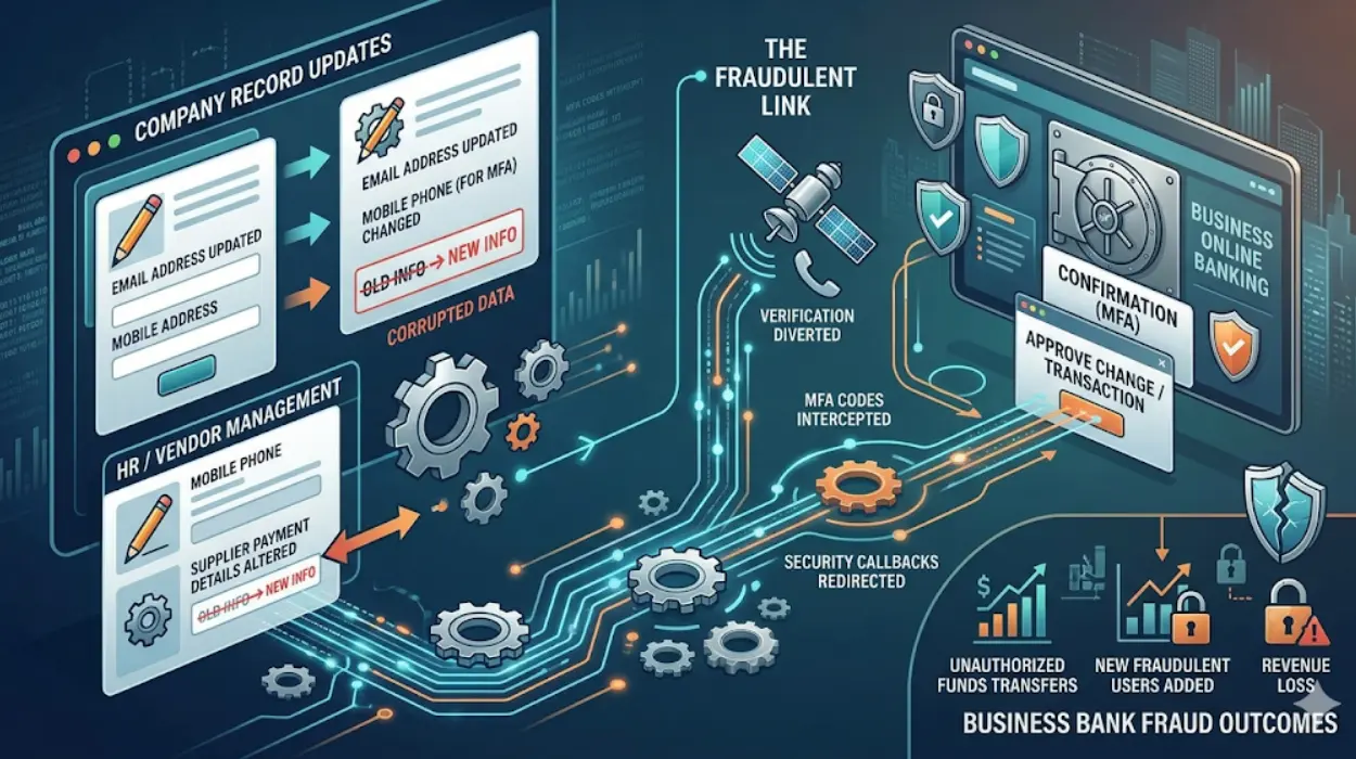 The Link Between Company Record Changes and Business Bank Fraud