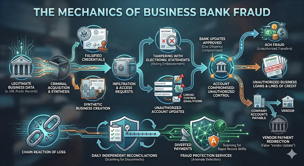 The Mechanics of Business Bank Fraud