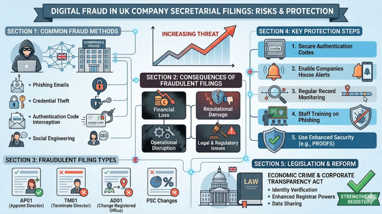 The Rise of Digital Fraud in UK Company Secretarial Filings: What Companies Need to Know?