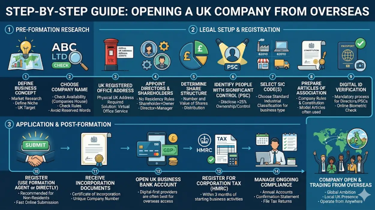 The Step-by-Step Guide to Opening a UK Company from Overseas