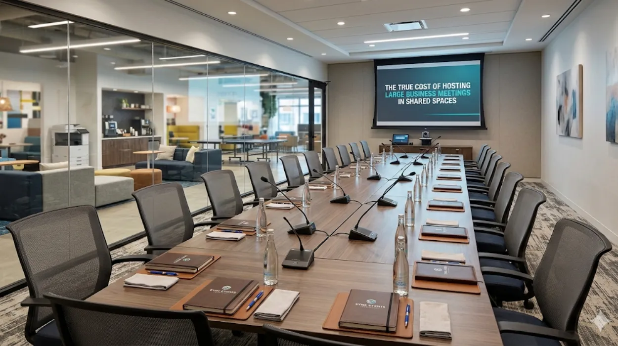 The True Cost of Hosting Large Business Meetings in Shared Spaces