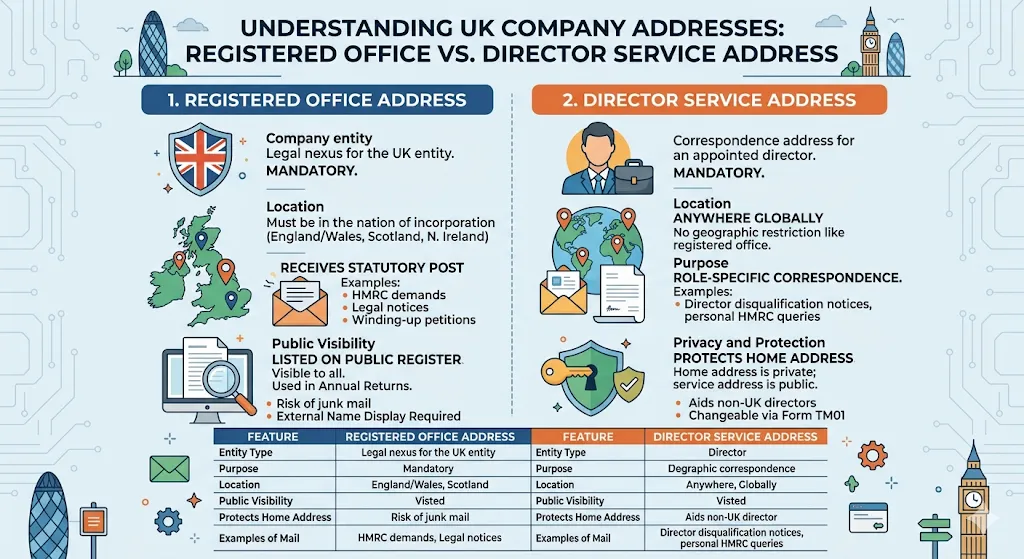 Understanding Registered Office and Director Service Addresses Step by Step