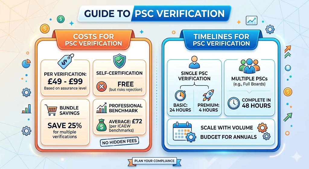 What Are the Costs and Timelines for PSC Verification