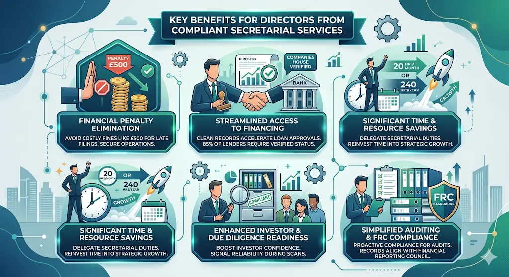 What Benefits Do Directors Gain from Compliant Secretarial Services