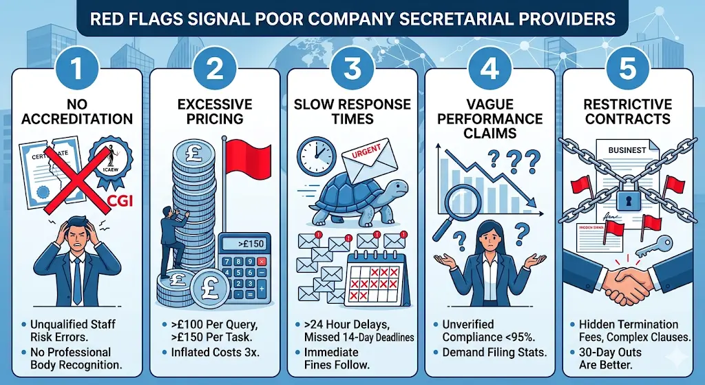 What Red Flags Signal Poor Company Secretarial Providers