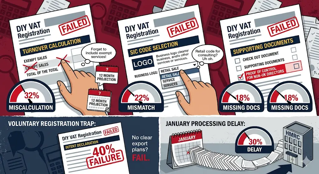 When Does DIY VAT Registration Fail Most Often