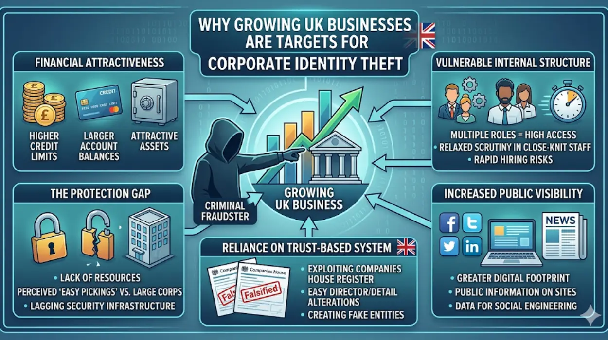 Why Growing Businesses are Targets for UK Corporate Identity Theft