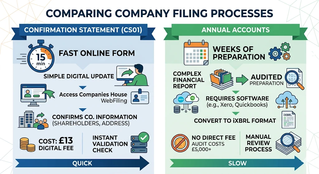 How Do Filing Processes Differ