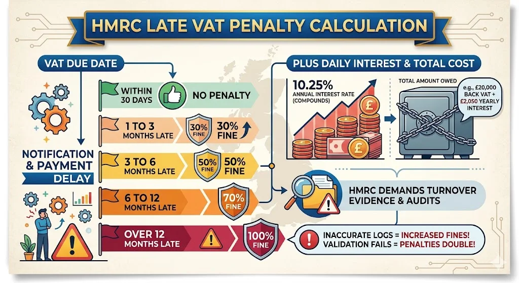 How Do HMRC Calculate Late VAT Penalties