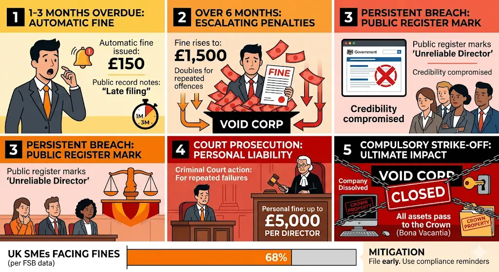 How Do Penalties Affect Non-Compliant Dormant Companies