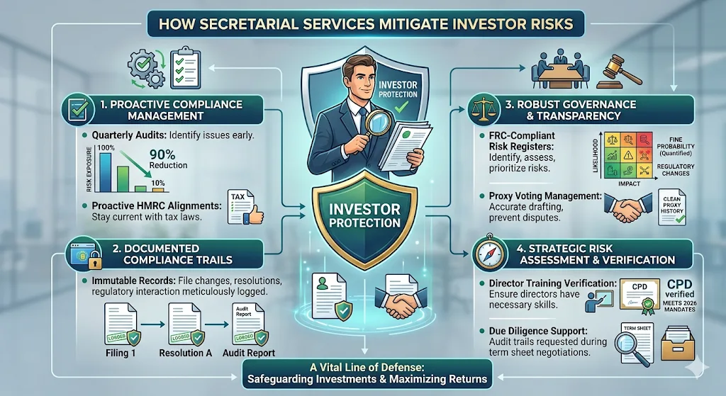 How Do Secretarial Services Mitigate Investor Risks