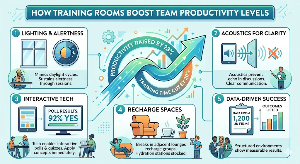 How Do Training Rooms Boost Team Productivity Levels