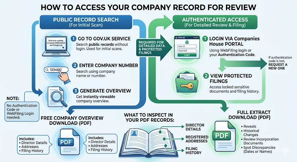 How Do You Access Your Company Record for Review
