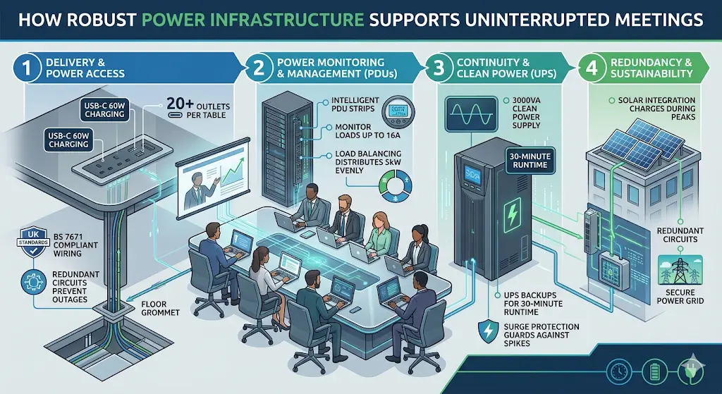 How Does Robust Power Infrastructure Support Uninterrupted Meetings