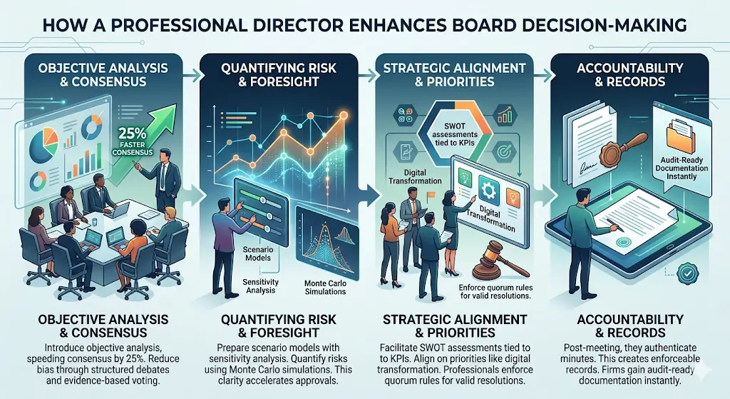 How Does a Professional Director Enhance Board Decision-Making